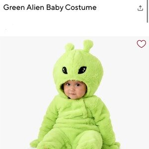 Pottery Barn Kids Lime Green Alien Costume